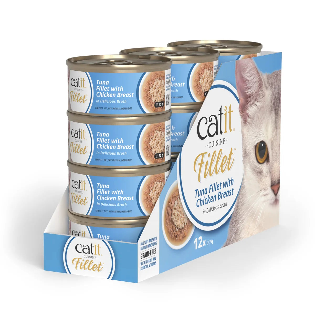 Catit Cuisine Tuna Fillet with Chicken, 12 x 75 g – 12 × 75 g main product image