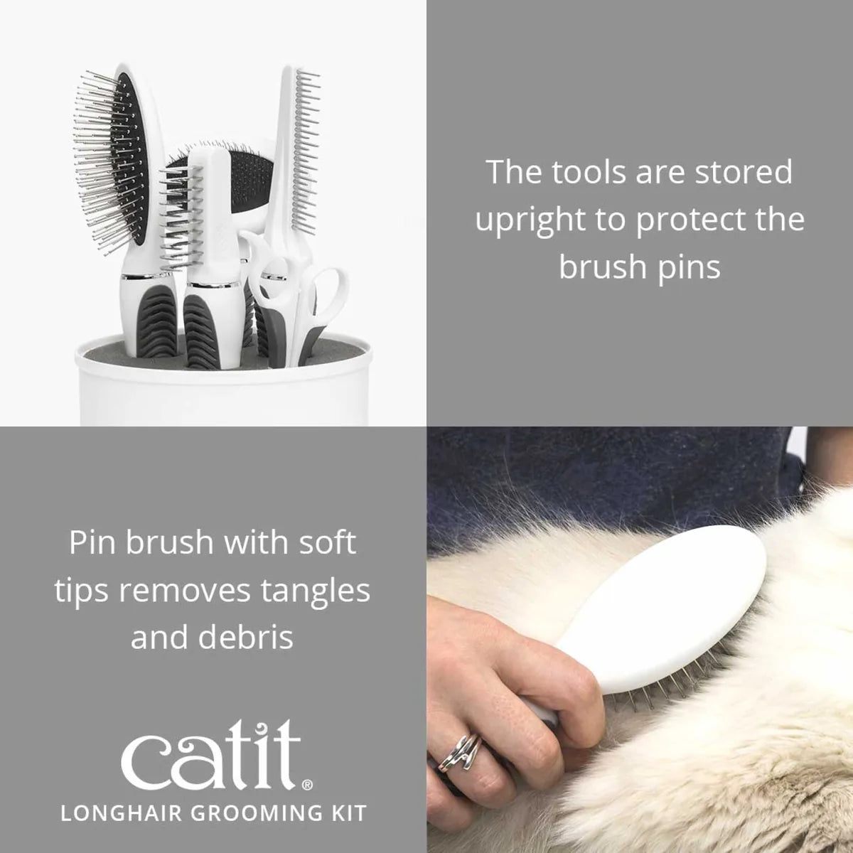 Catit Grooming Kit for Longhair – Longhair Kit additional product view 3