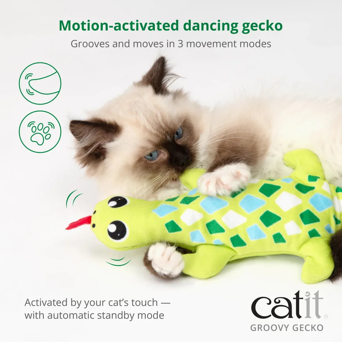 Catit Groovy Gecko, Green – Green additional product view 1