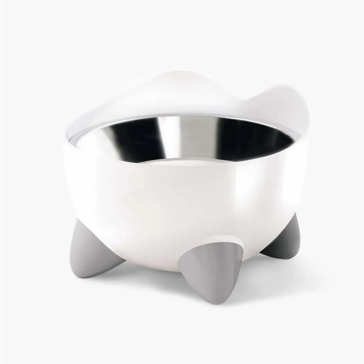 Catit Pixi Elevated Feeding Dish White – White main product image