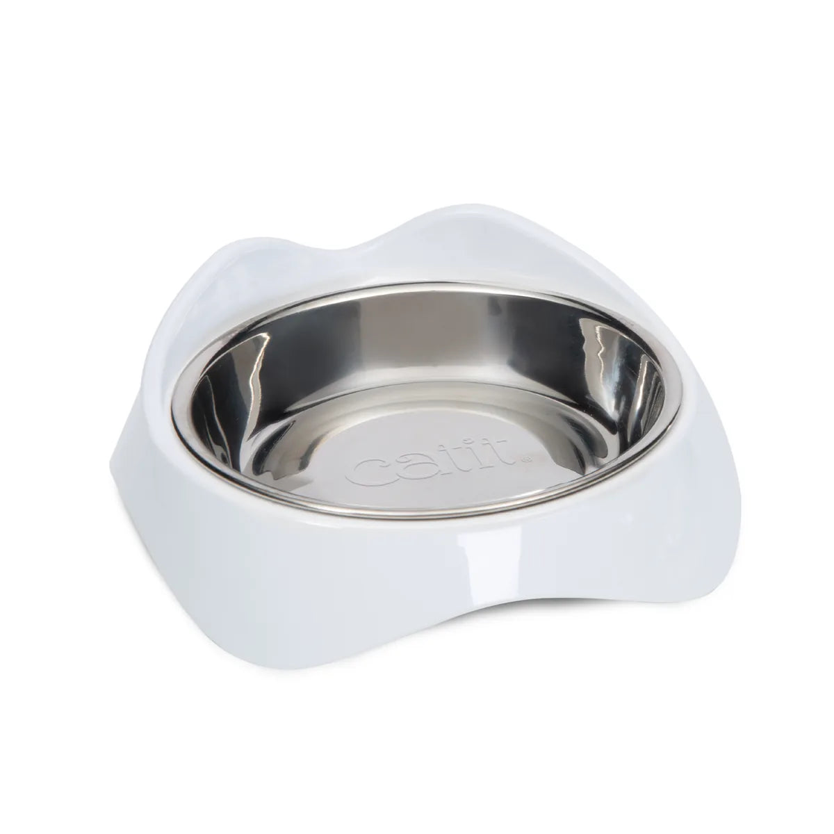 Catit Pixi Feeding Dish White – White main product image