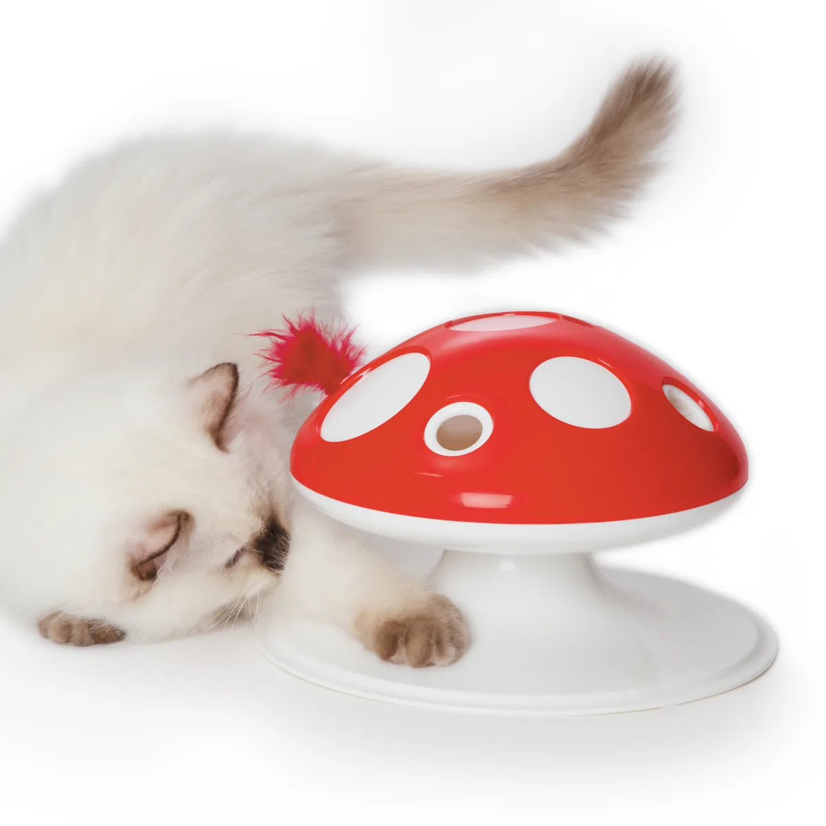 Catit Senses 2.0 Interactive Feather Toy - Mushroom – Toys additional product view 1