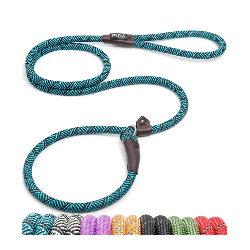 Fida Durable Slip Lead Training Leash – 1.8 m - Color Blue