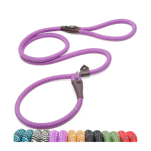 Fida Durable Slip Lead Training Leash – 1.8 m - Color Purple