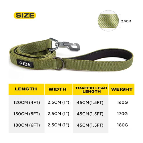 Fida Heavy Duty Dog Leash – 1.2–1.8 m - product detail 5