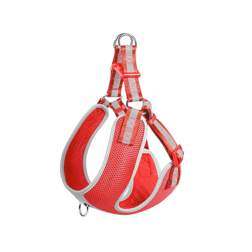 Fida Reflective Step-In Dog Harness - Color Red