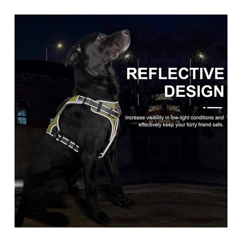Fida Yellow No-Pull Dog Harness with Saddle Bags - product detail 5