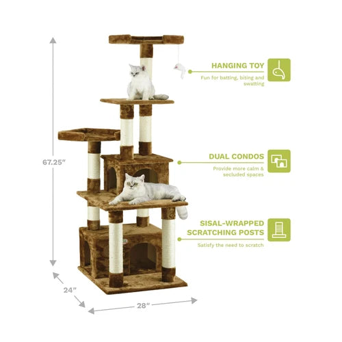 Go Pet Club 171 cm Cat Tree Condo - product detail 3