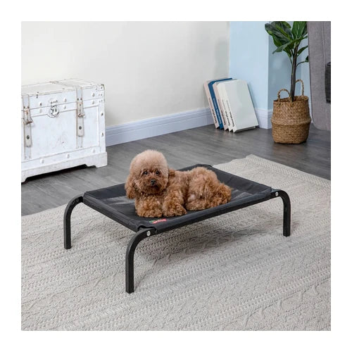 Go Pet Club Elevated Cooling Pet Cot Bed - Small — 73 × 46 × 15 cm