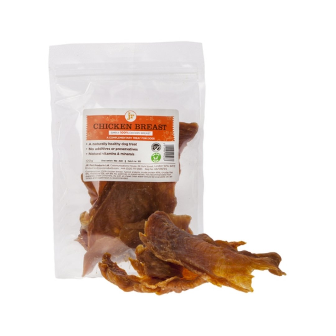 JR Pet Products Chicken Breast Jerky Dog Treats 100g