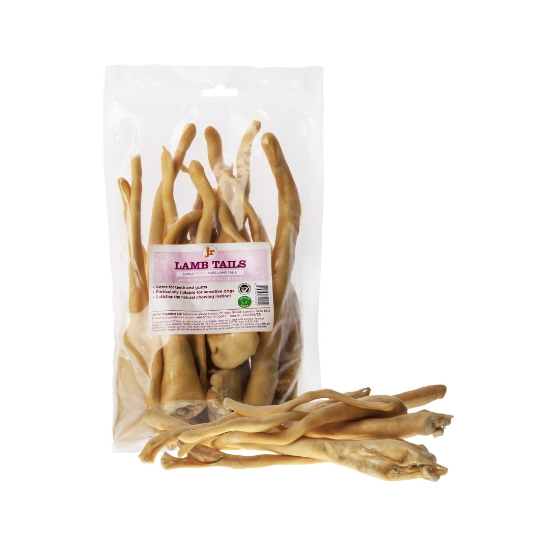 JR Pet Products Lamb Tails Dog Chew Treats 250g