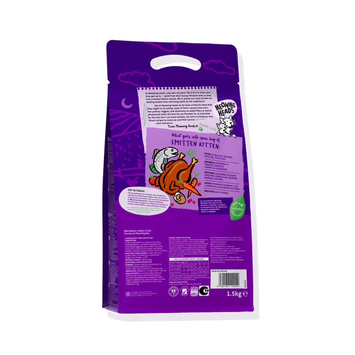 Meowing Heads Smitten Kitten Dry Kitten Food — 1.5 kg product view