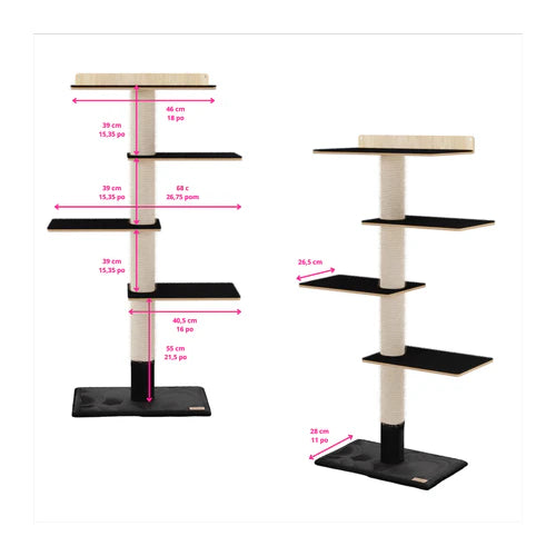 Noba Mural 1.78 m Wall-Mounted Cat Tower - product detail 15