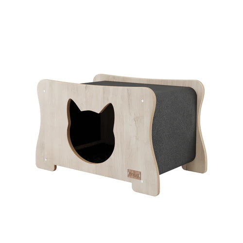 Noba Origin Scratchable Hammock Cat House - Color Grey