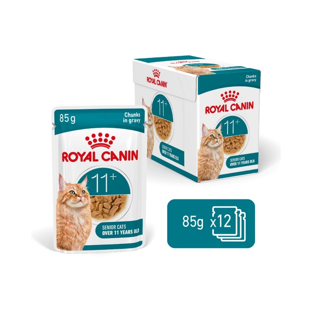 Royal Canin Feline Health Nutrition Ageing 11+ Gravy wet cat food 12 x 85 g