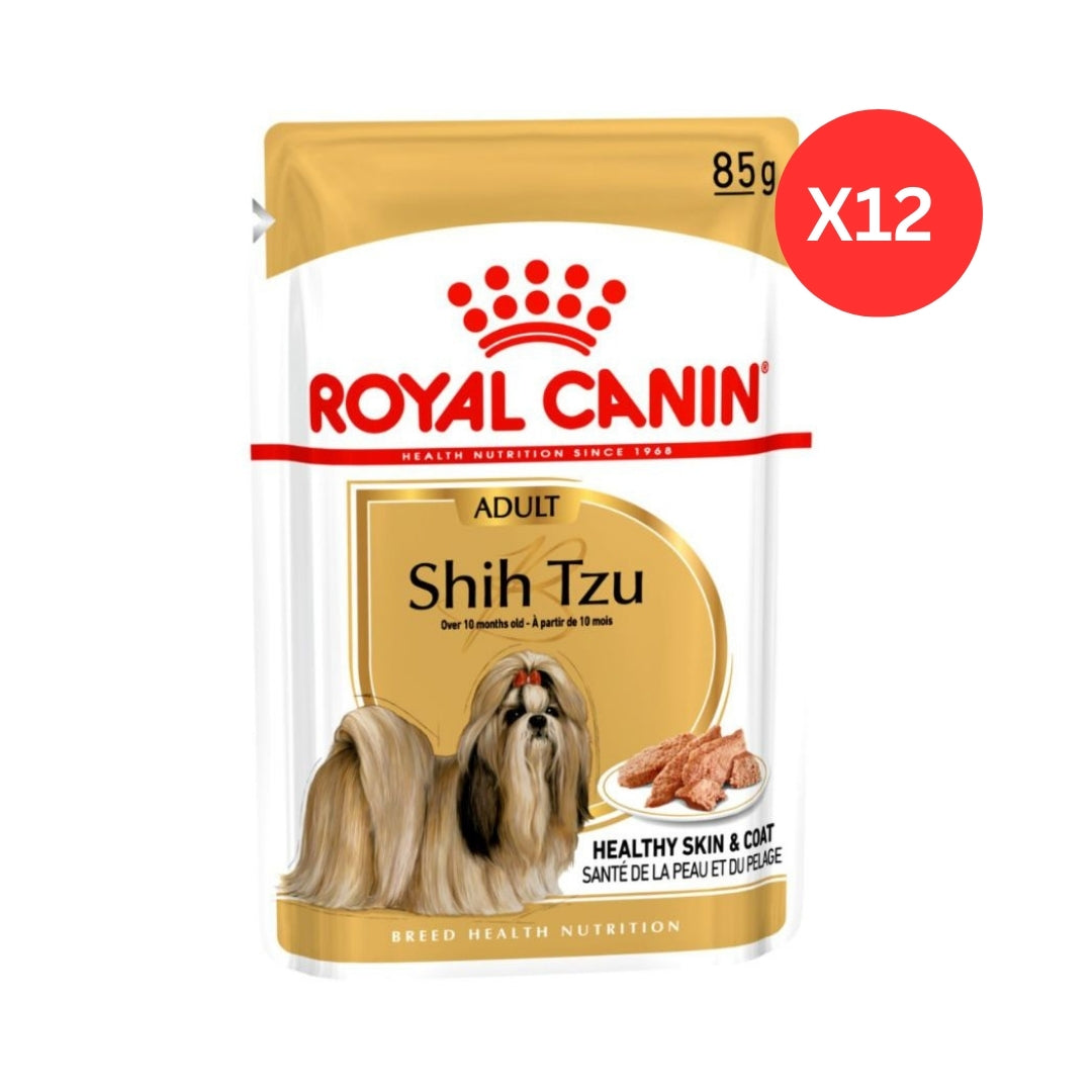 Royal Canin Breed Health Nutrition Shih Tzu Wet Dog Food 12 x 85 g