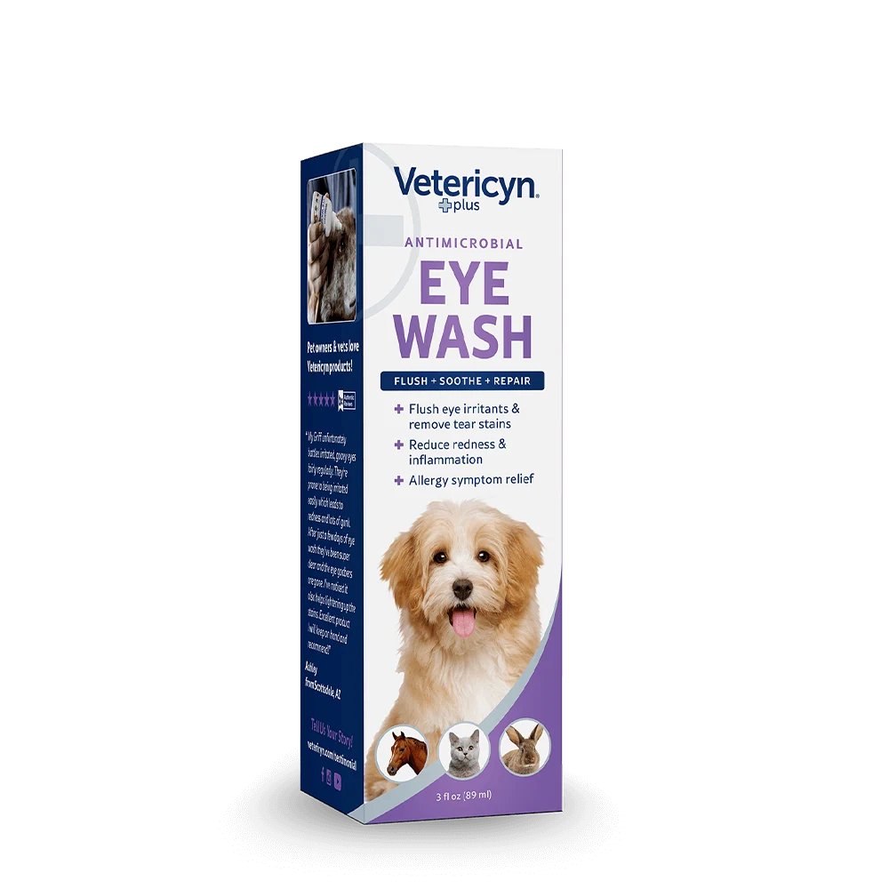 Vetericyn Plus All Animal Antimicrobial Eye Wash — left-side product view