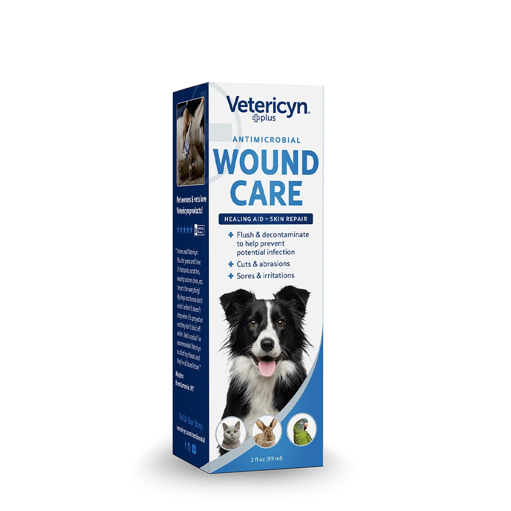 Vetericyn Plus All Animal Antimicrobial Wound Care — left-side product view