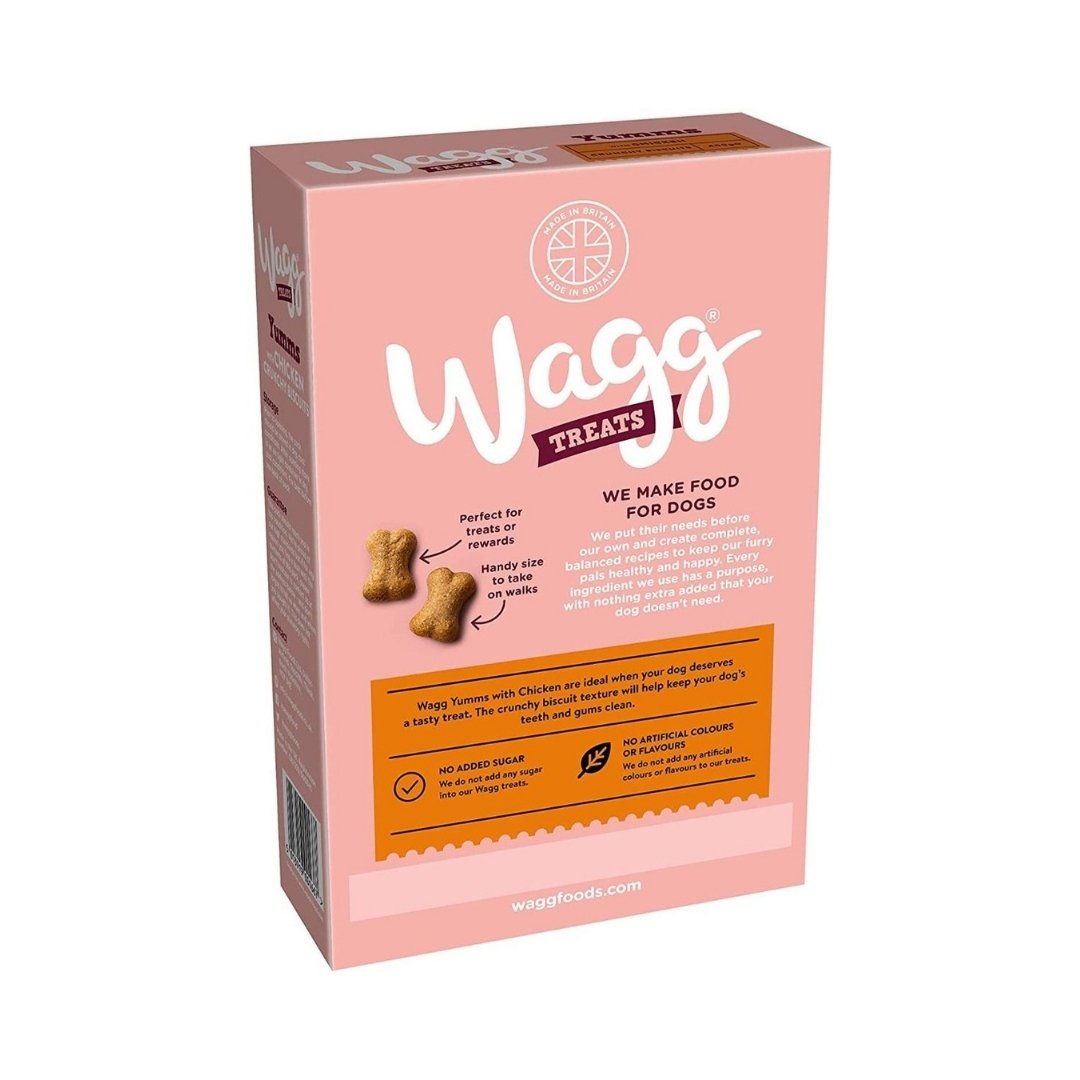 Wagg Yumms Chicken Crunchy Biscuits Oven Baked Dog Treats 400 g Back Pack