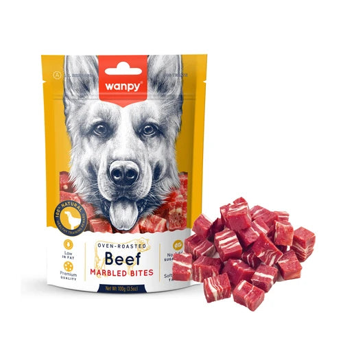 Wanpy Beef Marbled Bites 100 g - 100 g