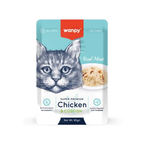 Wanpy Chicken & Codfish for Cats 85 g - 85 g