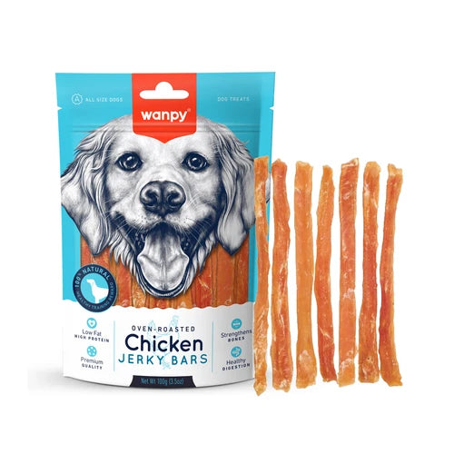 Wanpy Chicken Jerky Bars 100 g - 100 g