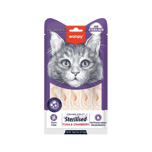 Wanpy Creamy Treat For Sterilized Tuna & Cranberry 70 g - 70 g