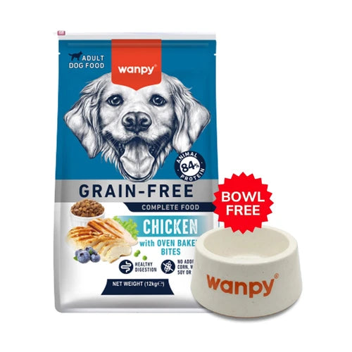Wanpy Grain Free Complete Food for Adult Dog - Chicken Recipe - 12 kg