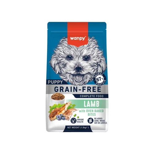 Wanpy Grain Free Complete Food for Puppy - Lamb Recipe - 1.5 kg