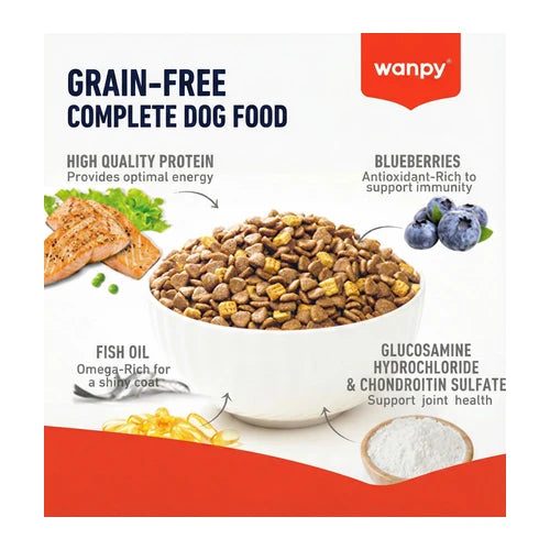 Wanpy Grain Free Complete Food for Puppy - Salmon Recipe - product detail 4