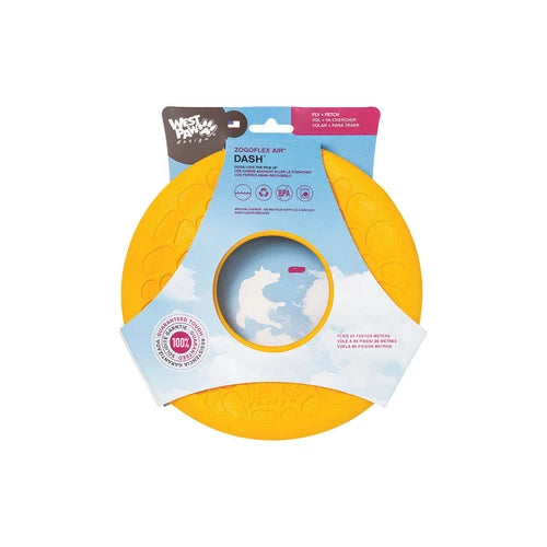 West Paw Dash Dog Frisbee - Dandelion