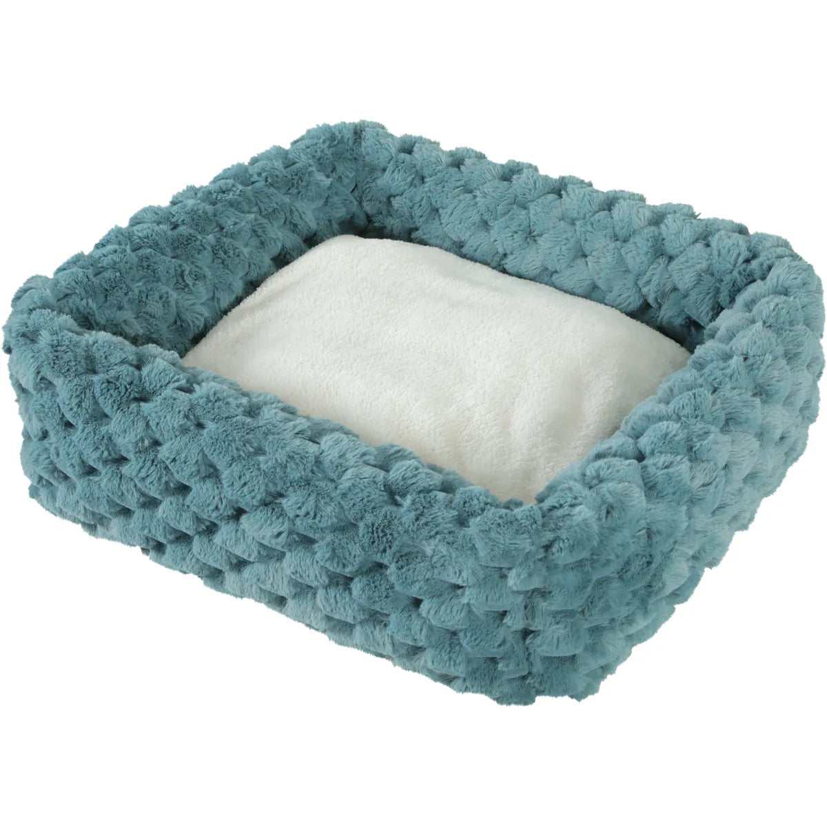 Zolux Abelha Squared Pet Bed - Blue / XLarge
