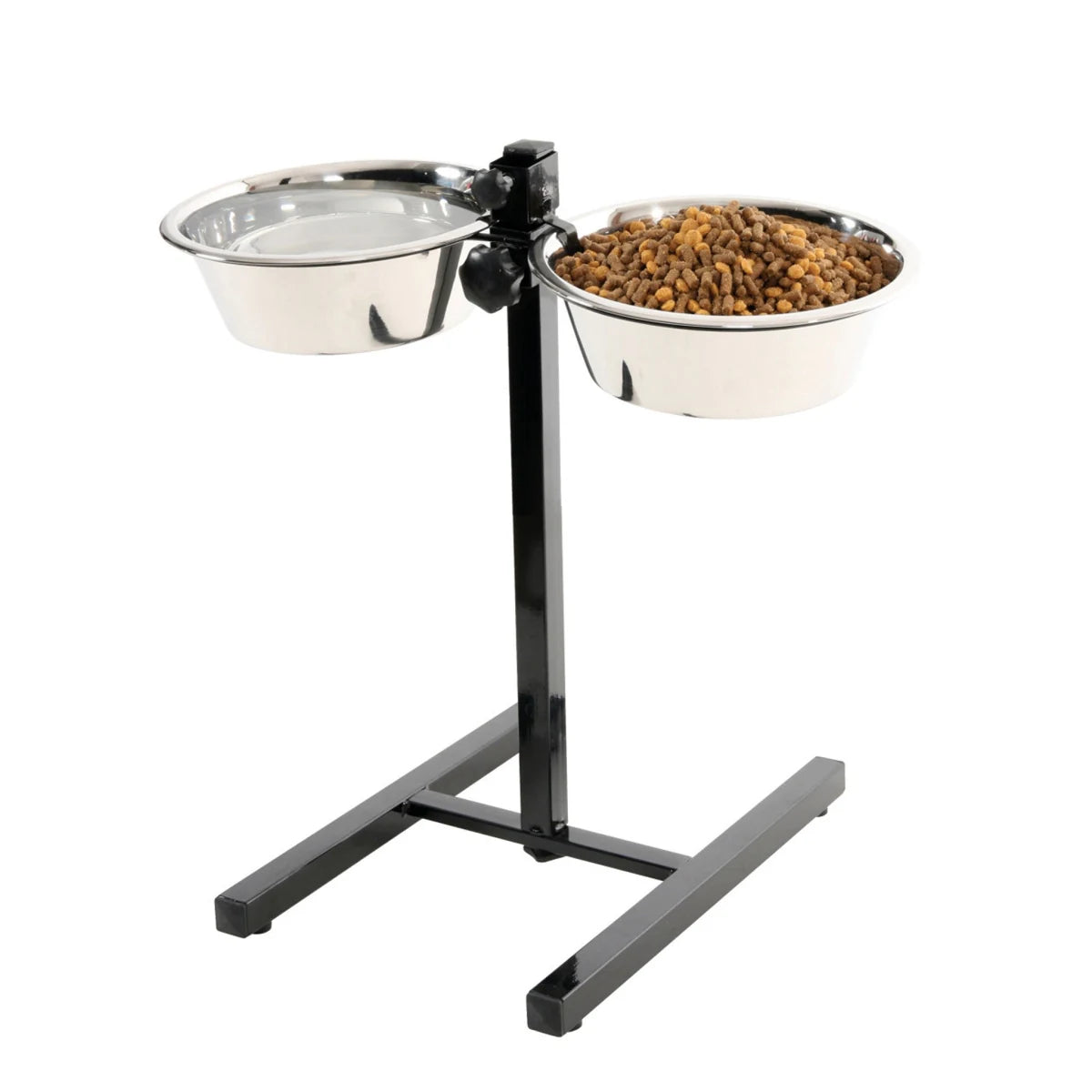 Zolux Adjustable Stand with Stainless Steel Dog Bowls - 2.5 L