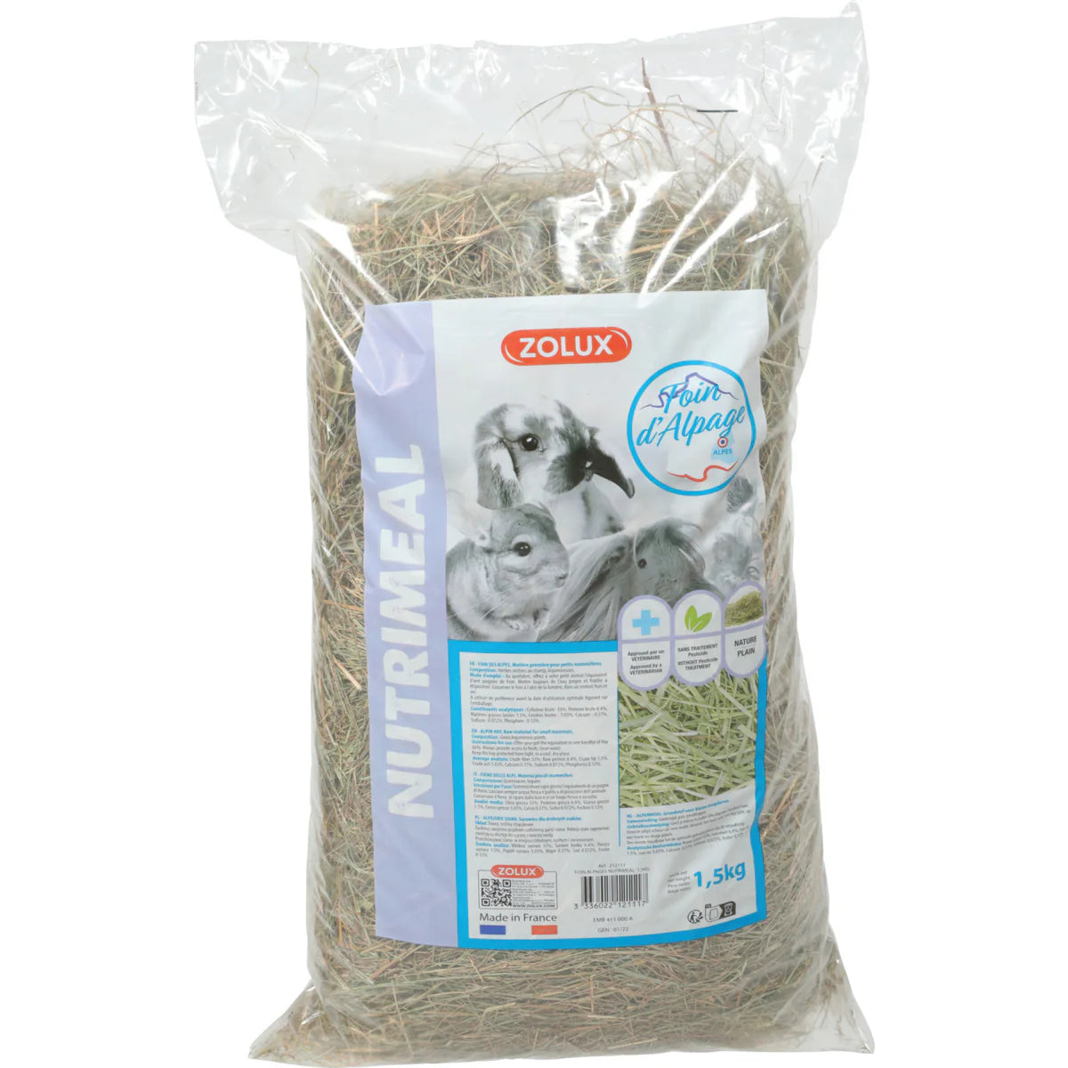 Zolux Alpine Premium Hay - 1.5 kg