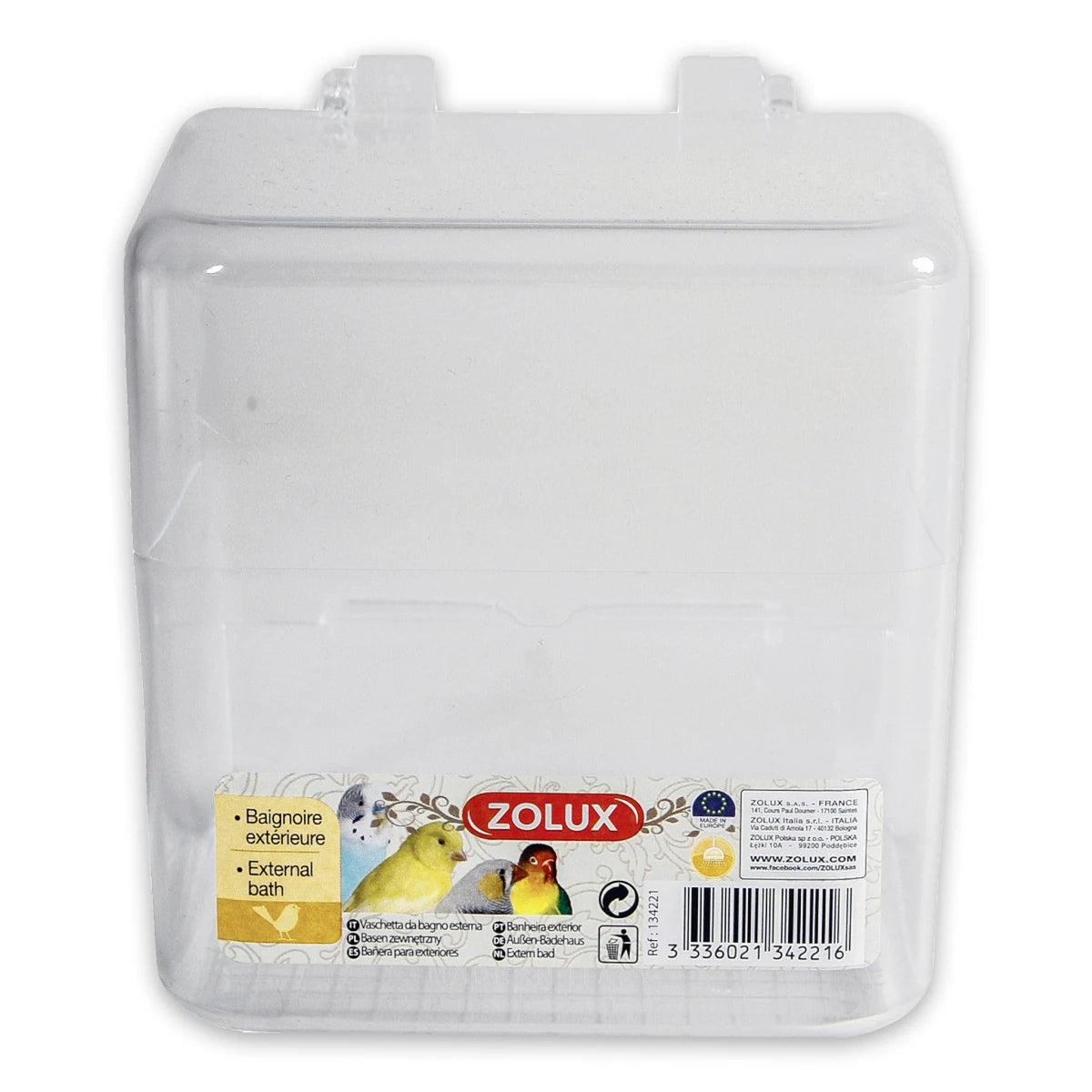 Zolux Bird Bath Outdoor Squared - Squared