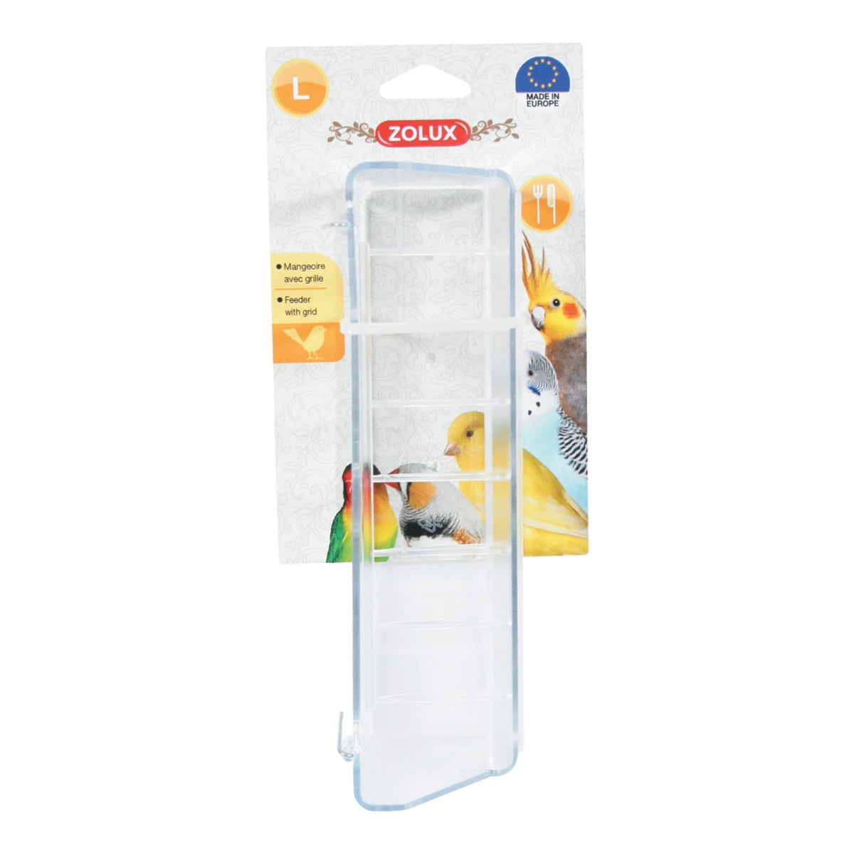 Zolux Bird Feeder with Grid for Domestic Birds - additional product view