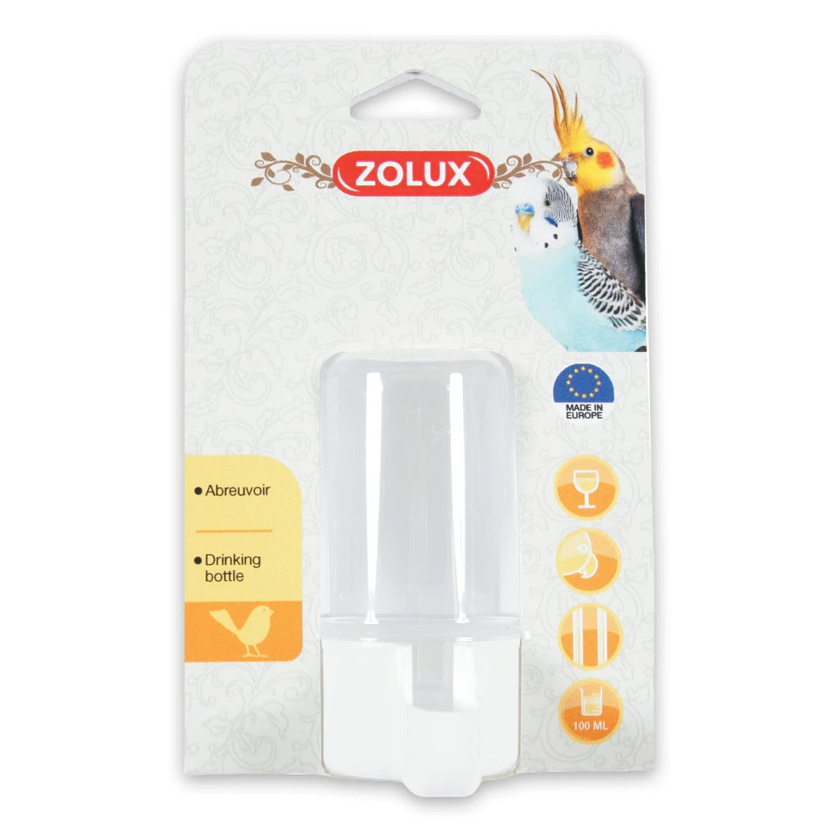 Zolux Bird Water Drinking Bottle Hanging - additional product view