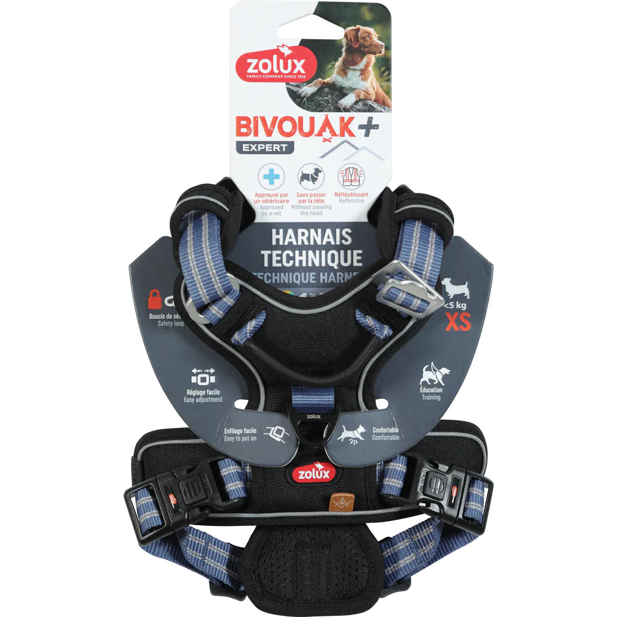 Zolux BVK Harness - Blue / XSmall