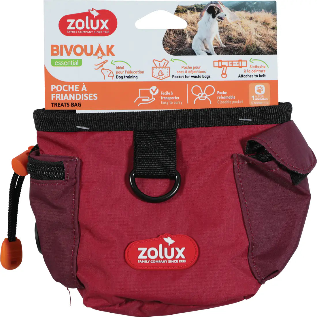 Zolux BVK Treat Bag - Red