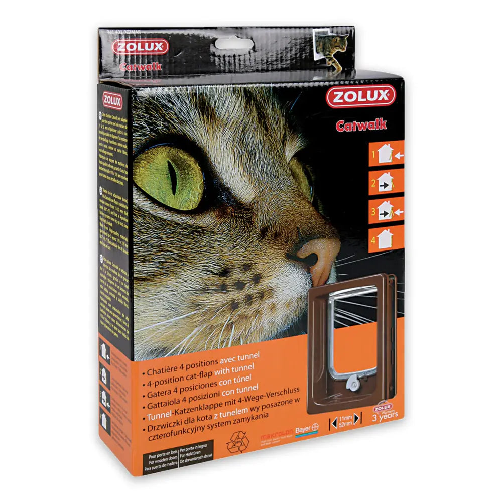 Zolux Cat-flap for Wooden Door with tunnel - additional product view