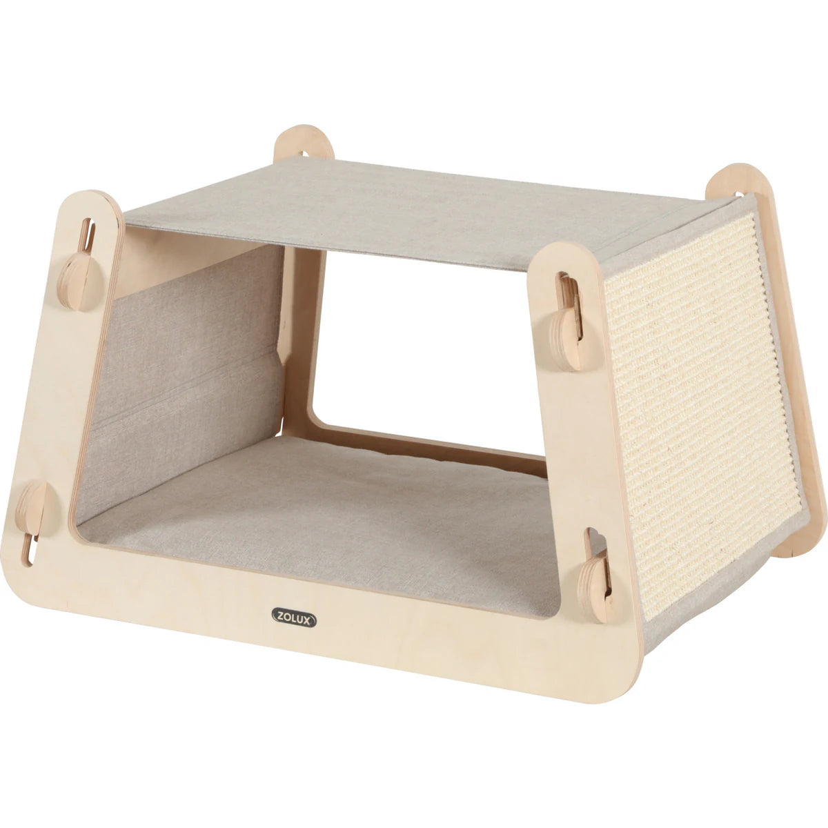 Zolux Cat Lodge 4 Hut 3-in-1 FSC - One Size