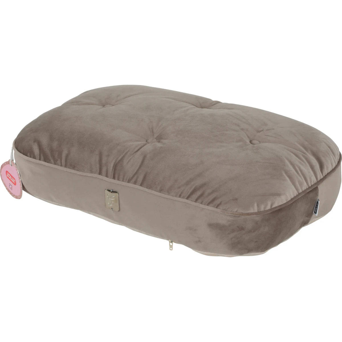 Zolux Chambord Chesterfield Cat Cushion and Bed 50 cm - Taupe