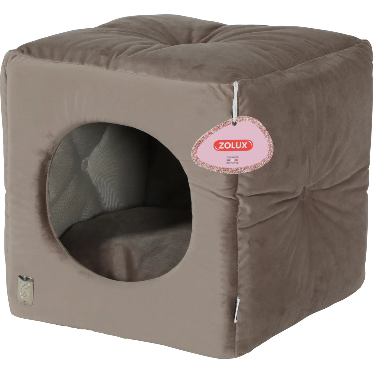 Zolux Chambord Chesterfield Cube Taupe, 35 cm - Taupe