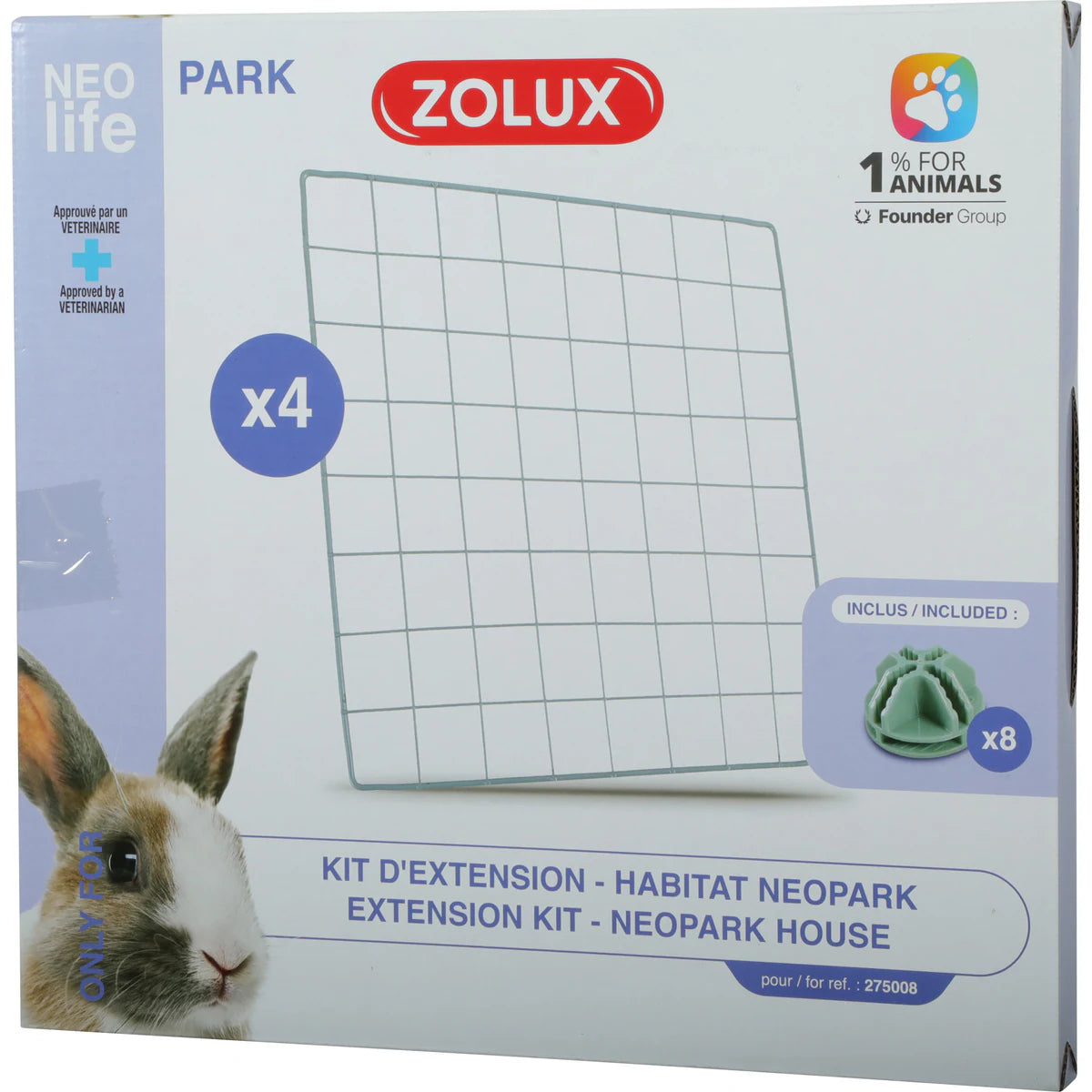 Zolux Extension Kit With 4 Mesh Panels For Neolife Rabbit Neopark - One Size