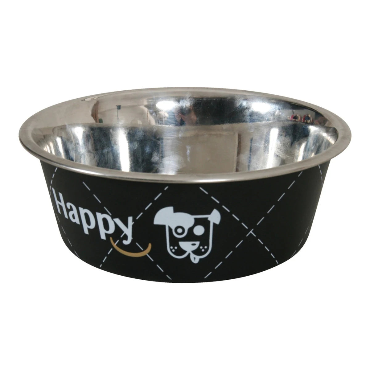 Zolux Happy Stainless Steel Dog Bowls Multiple Sizes - Black · 0.8 L