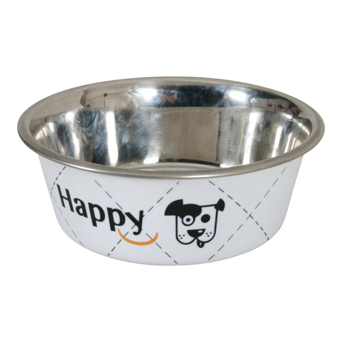 Zolux Happy Stainless Steel Dog Bowls Multiple Sizes - White · 1.5 L