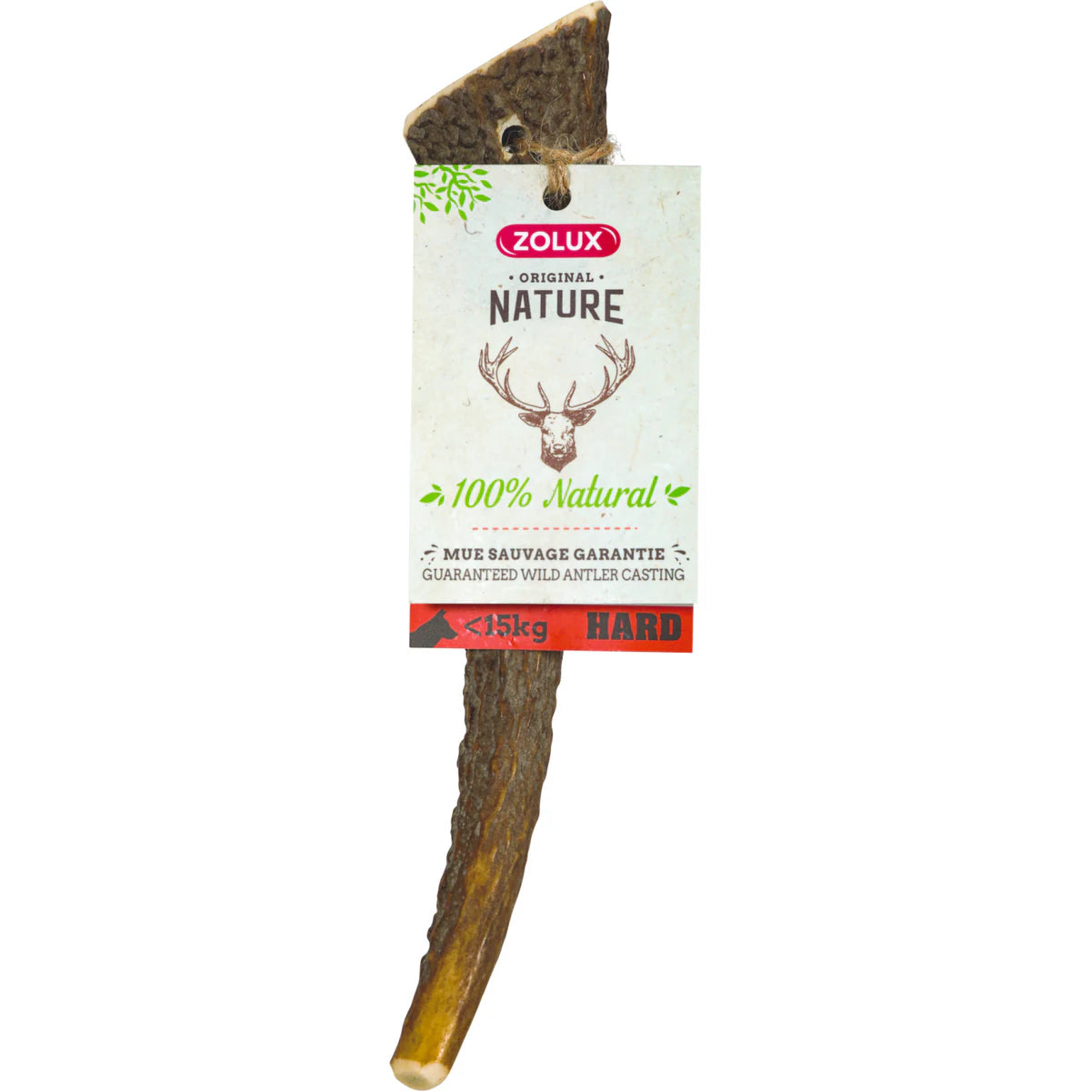 Zolux Natural Deer Antler Hard for Dogs Under 15 kg - Under 15 kg