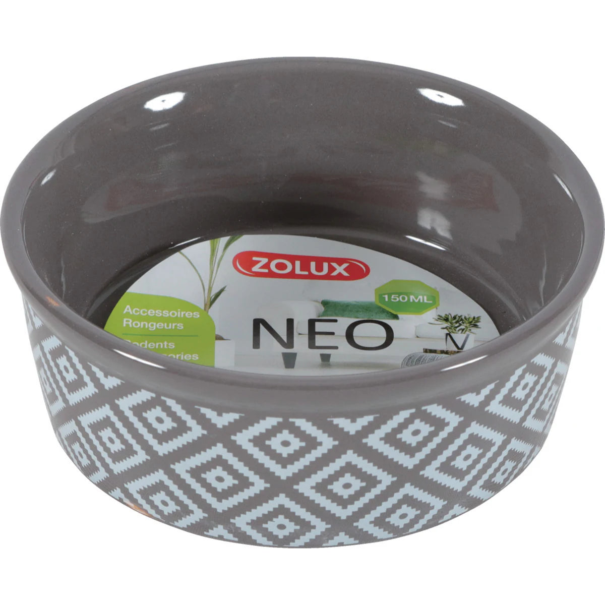 Zolux Neo Sandstone Bowl - Grey · 150 ml