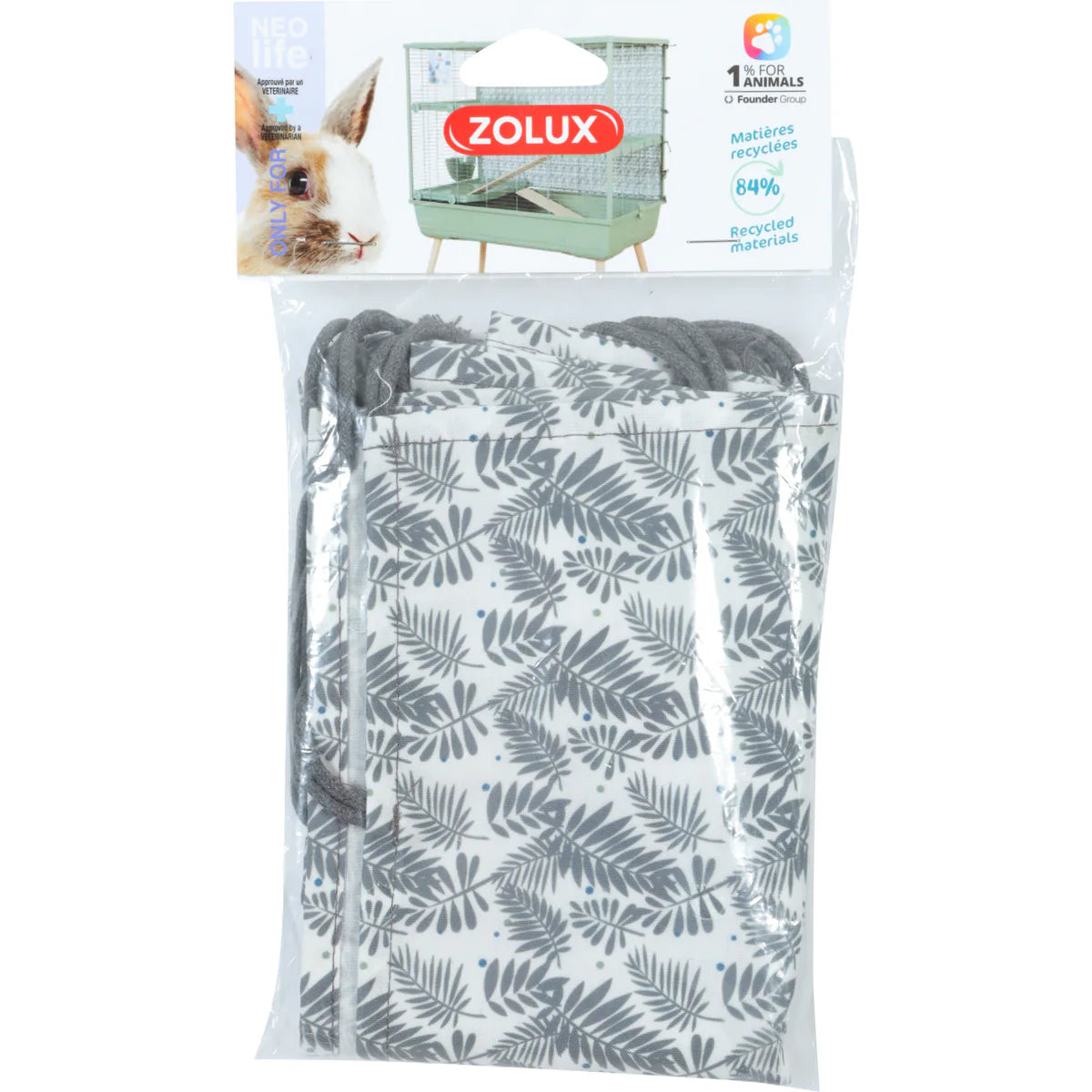 Zolux Neolife Fabric Backdrop For Rabbit Cages - 95 × 41.5 × 1 cm