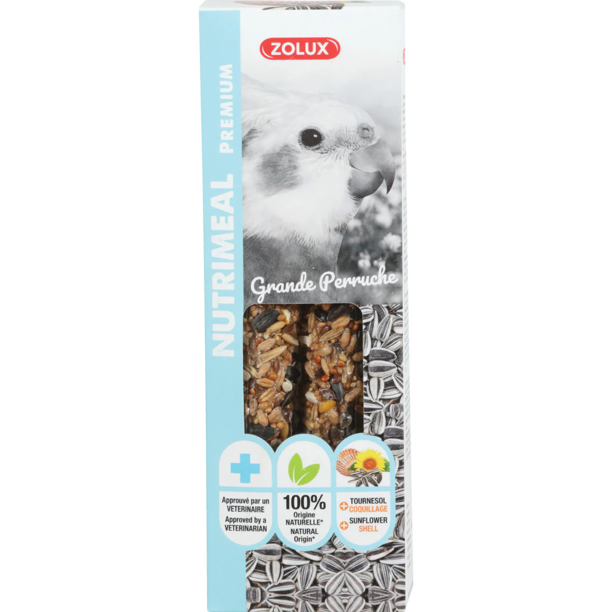 Zolux Nutrimeal Premium Sticks Parakeet Sunflower - 110 g